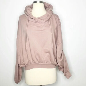 Young Fabulous & Broke Raissa Pink Batwing Hoodie Size MEDIUM LARGE